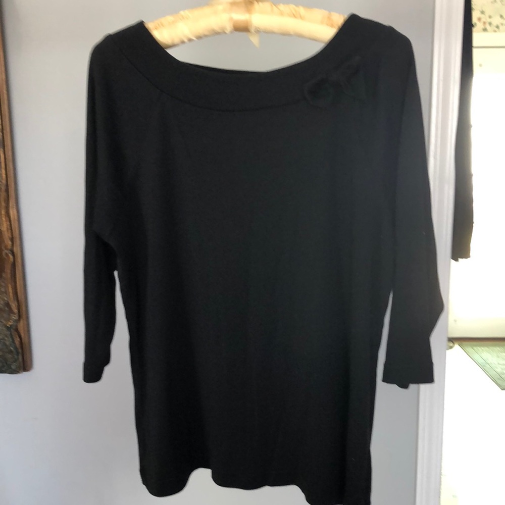 Fiorlini 22W / 24W Knit Blouse with bow detail 65% polyester 35% cotton